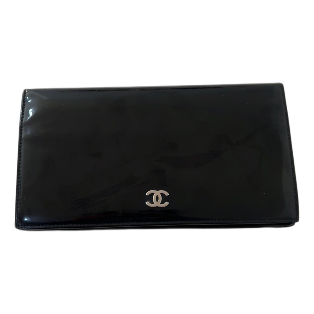 Chanel Patent Leather Long Wallet